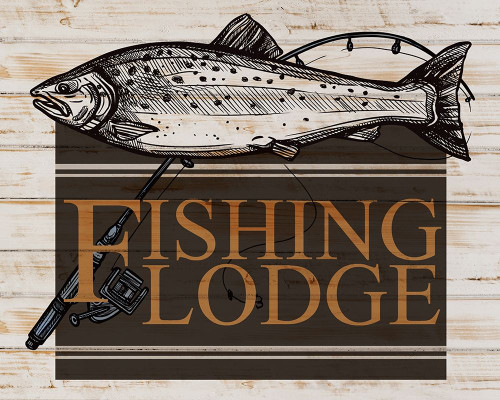Fishing Lodge V2 by Kimberly Allen (24 x 18)
