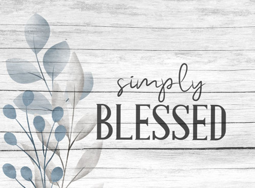 Simply Blessed Blue by Kimberly Allen (24 x 18)