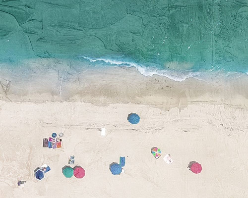 Aerial Beach 1 by Kimberly Allen (24 x 18)
