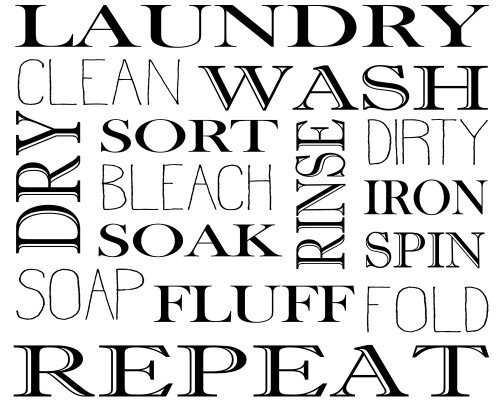 Repeat Laundry Horizontal by Kimberly Allen (24 x 18)