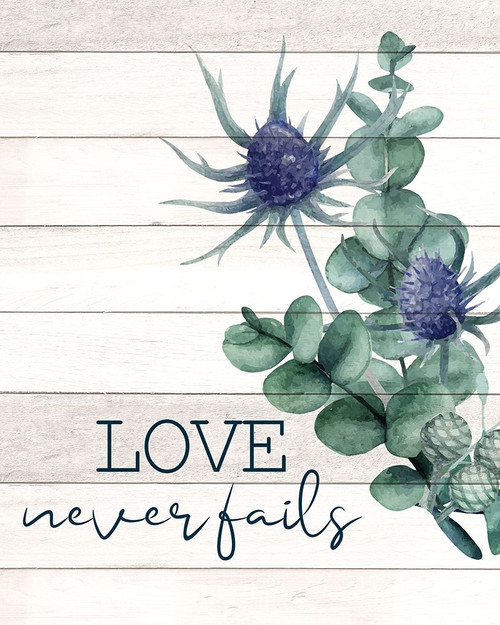 Love never Fails Thistle by Kimberly Allen (18 x 24)
