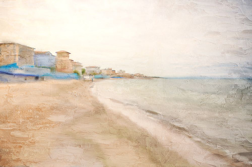 Sea Village by Kimberly Allen (24 x 18)