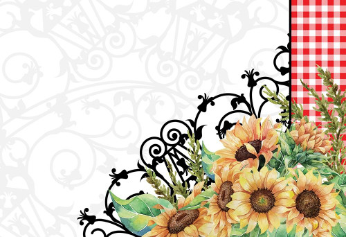 Sunflower Plaid 7 by Kimberly Allen (24 x 18)