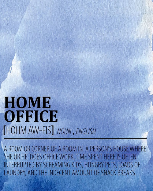 Home Office Watercolor Blue by Kimberly Allen (18 x 24)