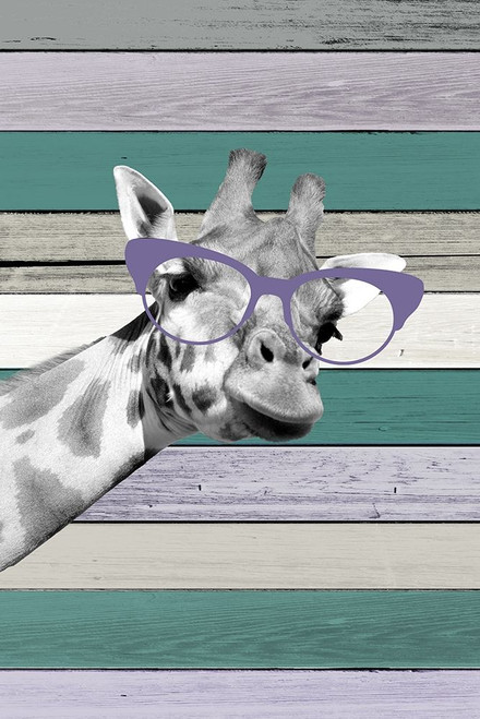 Giraffes Glasses 1 by Kimberly Allen (18 x 24)