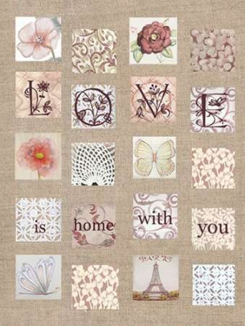 Love Tiles Poster Print by Lorraine Rossi (9 x 12)