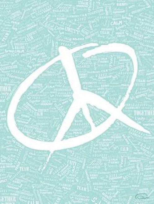 AQUA PEACE Poster Print by  OnRei (9 x 12)