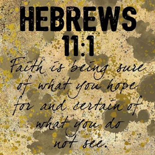 Hebrew Faith Poster Print by  Marcus Prime  (12 x 12)