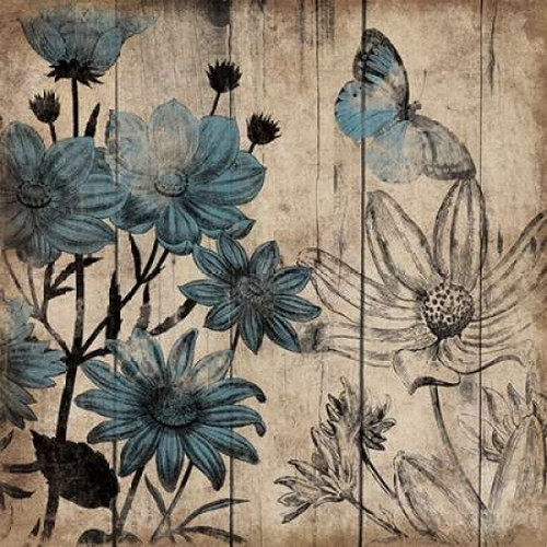 Wood Floral Small 3 Poster Print by Jace Grey (12 x 12)