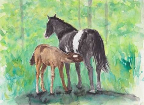 Tender Moment I Poster Print by Beverly Dyer (9 x 12)