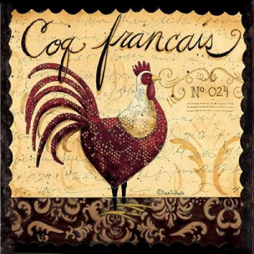 Mr Rooster Poster Print by Dan DiPaolo (12 x 12)