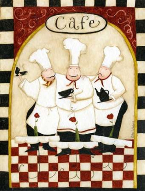 Cafe Poster Print by Dan DiPaolo (11 x 14)
