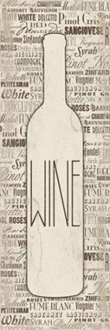 WINE CREAM Poster Print by Jace Grey (8 x 24)