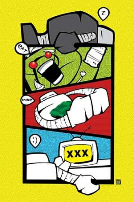 Robot Poster Print by Enrique Rodriquez Jr (12 x 18)