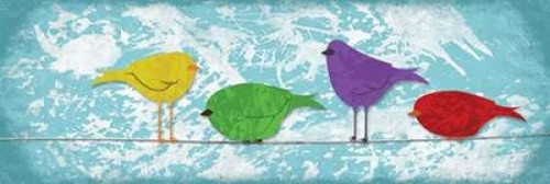 Birds on line Poster Print by Jace Grey (10 x 20)