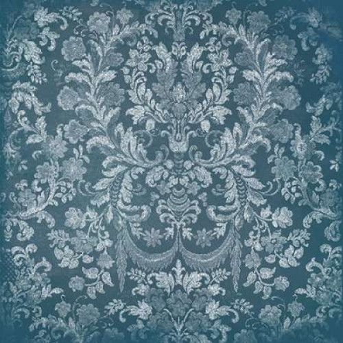 Blue Floral Chaos Poster Print by Jace Grey (12 x 12)