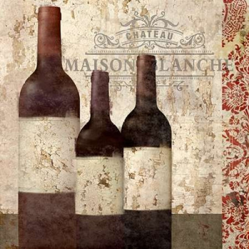 Vintage Wine 3 Poster Print by  Kimberly Allen  (12 x 12)