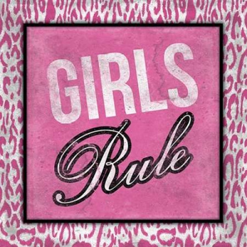 Girls Rule Poster Print by Jace Grey (12 x 12)