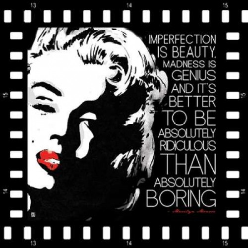 Imperfection is Beauty Poster Print by Enrique Rodriquez Jr (12 x 12)