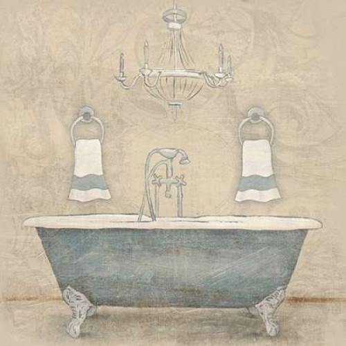 Blue Bath 2 Poster Print by Jace Grey (12 x 12)