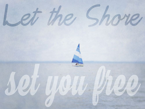 Shore Be Free Poster Print by Elizabeth Urquhart (11 x 14)