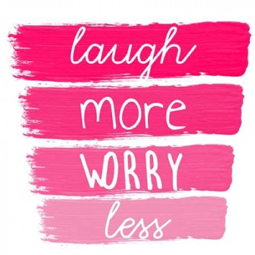 Laugh More Poster Print by Jelena Matic (12 x 12)