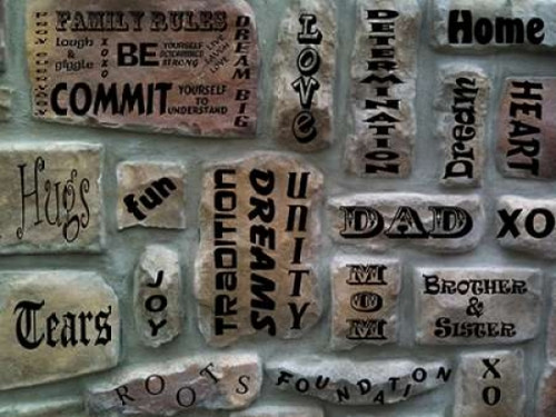 Famil Rules Poster Print by Jace Grey (9 x 12)