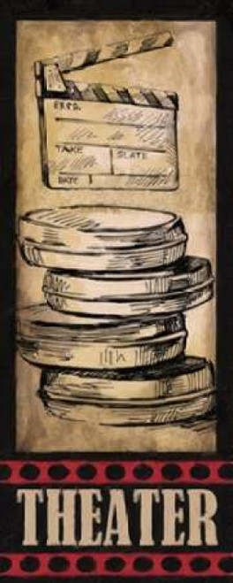 VINTAGE THEATER Poster Print by Taylor Greene (10 x 20)