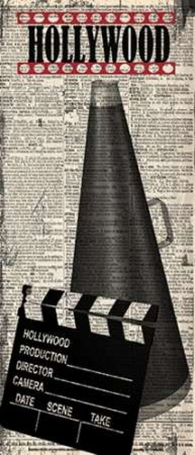 HOLLYWOOD Poster Print by Taylor Greene (10 x 20)