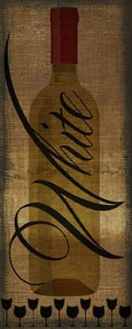 WHITE WINE Poster Print by Taylor Greene (10 x 20)