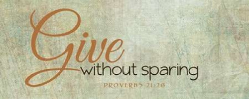 Give Poster Print by Taylor Greene (10 x 20)