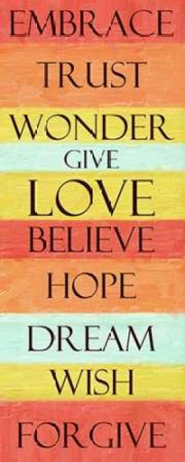 EMBRACE STRIPE Poster Print by Taylor Greene (10 x 20)