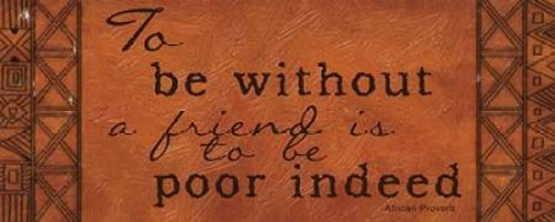 To Be Without A Friend Poster Print by Taylor Greene (10 x 20)