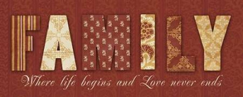 FAMILY Poster Print by Taylor Greene (10 x 20)