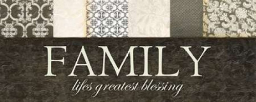 Family Blessing Poster Print by Taylor Greene (10 x 20)