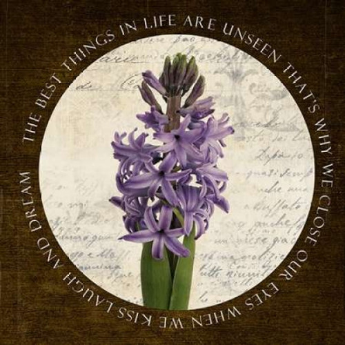 Best Things Flower Poster Print by Taylor Greene (12 x 12)