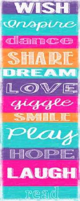 WISH STRIPE Poster Print by Taylor Greene (10 x 20)