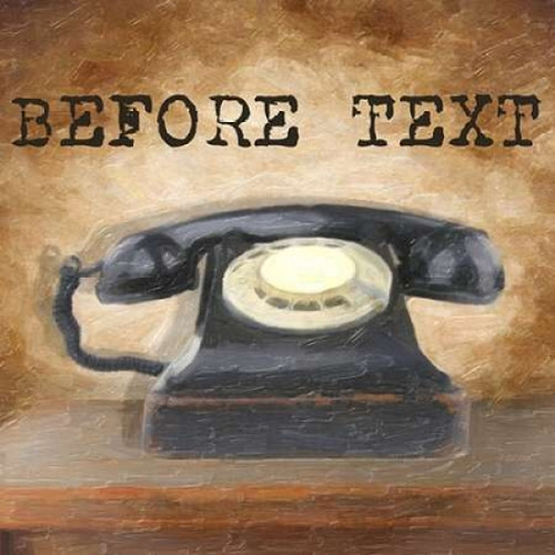 BEFORE TEXT Poster Print by Taylor Greene (12 x 12)