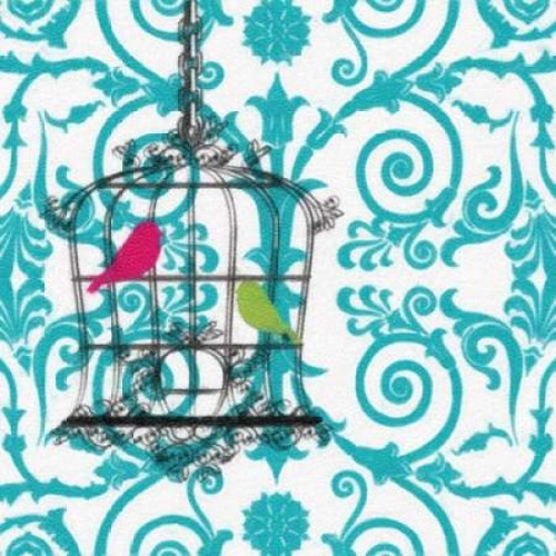 CHEVRON  BIRD II Poster Print by Taylor Greene (12 x 12)