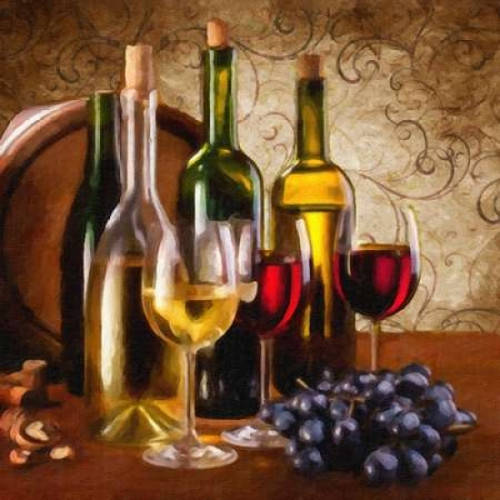 Wine I Poster Print by Taylor Greene (12 x 12)