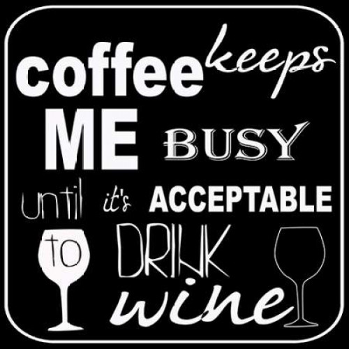 DRINK WINE Poster Print by Taylor Greene (12 x 12)