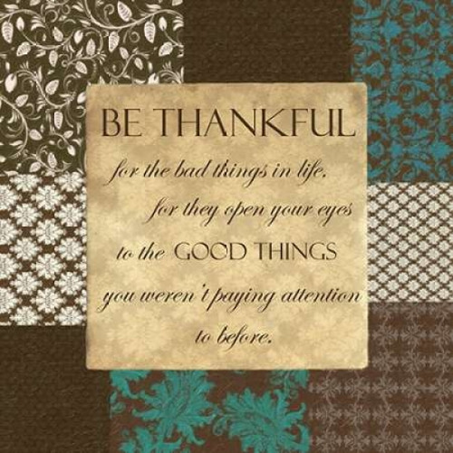 BE THANKFUL Poster Print by Taylor Greene (12 x 12)
