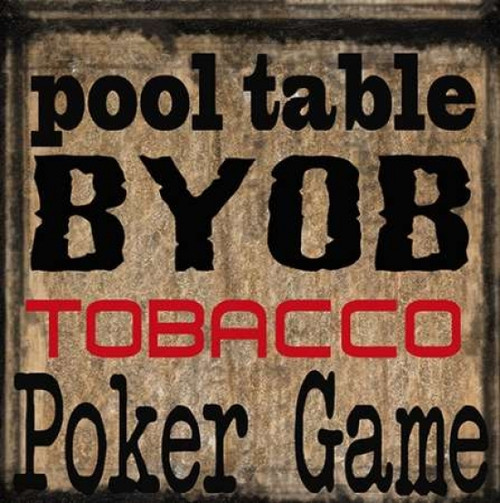 Mancave 8 Poster Print by Taylor Greene (12 x 12)