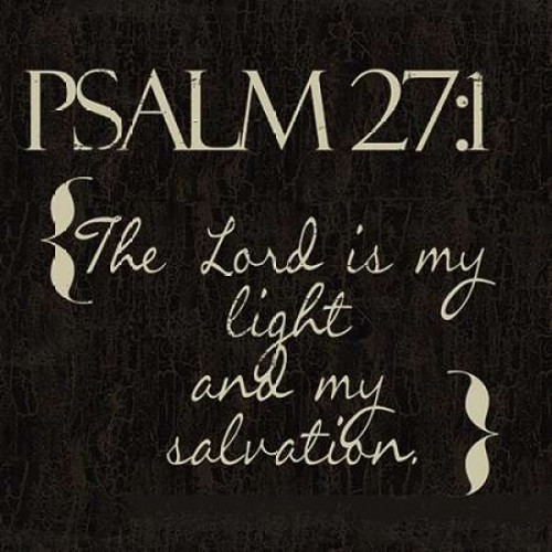 Psalm 27-1 N2 Poster Print by Taylor Greene (12 x 12)