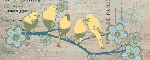 Bird Botanical Gray Poster Print by Elizabeth Jordan (10 x 20) Bird Botanical Gray Poster Print by Elizabeth Jordan (10 x 20)