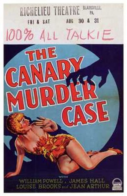 The Canary Murder Case Movie Poster (11 x 17) - Item # MOV198329