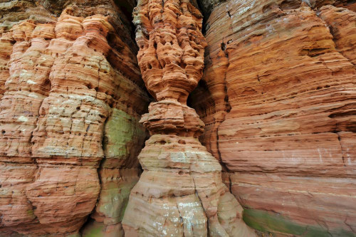 Sandstone Rock Formation, Altschlossfelsen, Eppenbrunn, Pfaelzerwald, Rhineland-Palatinate, Germany Poster Print by Raimund Linke (19 x 12)