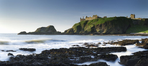 Ruins of Dunnotar Castle, Stonehaven, Scotland Poster Print by Jeremy Walker (27 x 12)