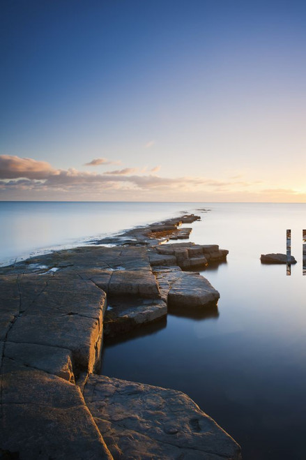 View of Kimmeridge Bay, Dorset, England Poster Print by Jeremy Walker (12 x 19)