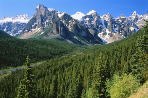 Valley of the Ten Peaks Banff National Park Alberta, Canada Poster Print by J. A. Kraulis (17 x 11)